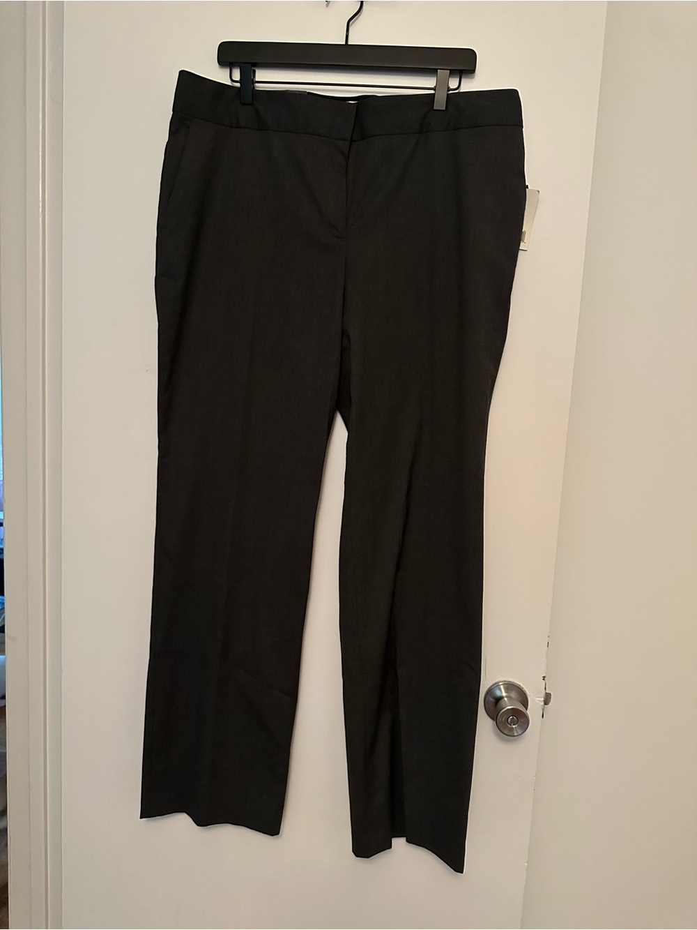 Liz Claiborne Black Straight-Leg Trousers